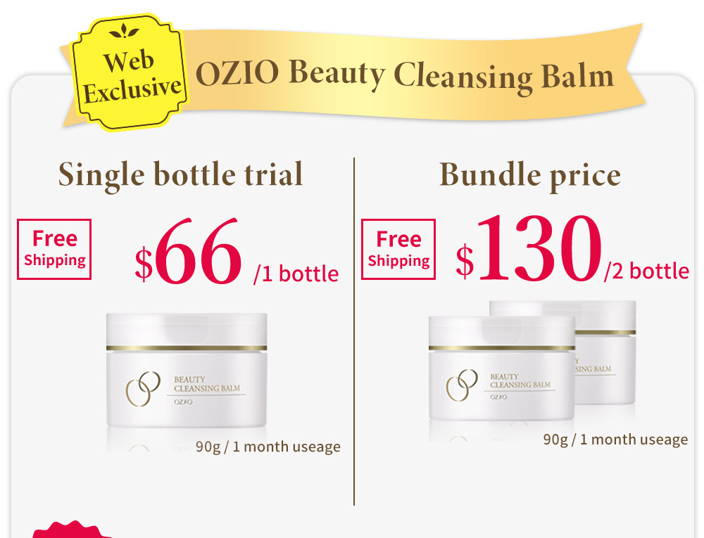 OZIO Beauty Cleansing Balm】New Cleansing Formula!Remove in 60 